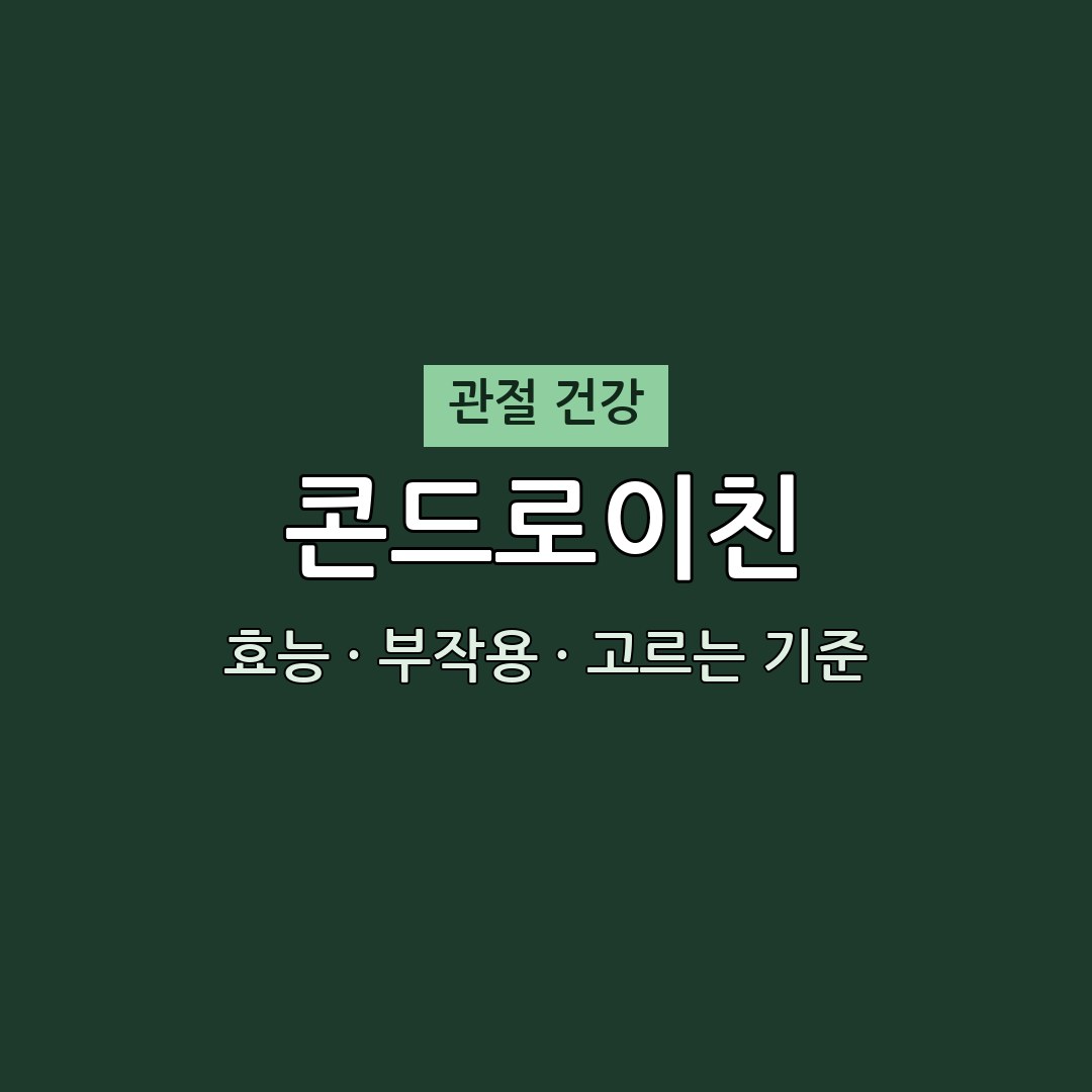 2026 콘드로이친 추천 전 필독 | 효능·부작용·함량 체크 (무엇이든 물어보세요 방송) 1 콘드로이친 효능 부작용 관절 영양제 무엇이든 물어보세요